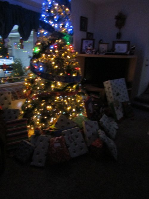 Kids opening presents 